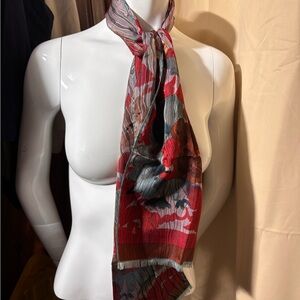 Vintage 100% silk Floral Pattern Scarf